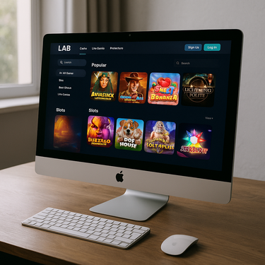 Lab Casino - Desktop Platform Interface - User-Friendly Design